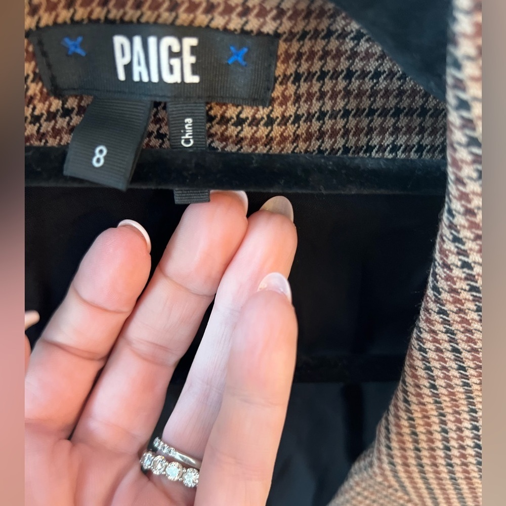 Paige Eclipse Houndstooth Cropped Jacket - image 4